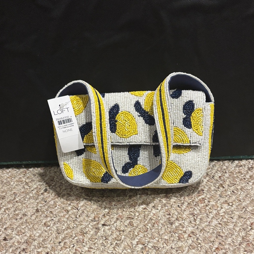 LOFT Mini Bag with Beaded Lemon Design
